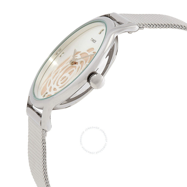 Timex Transcend Quartz Crystal Grey Dial Ladies Watch TW2U98200 - The Watches Men & Co #2
