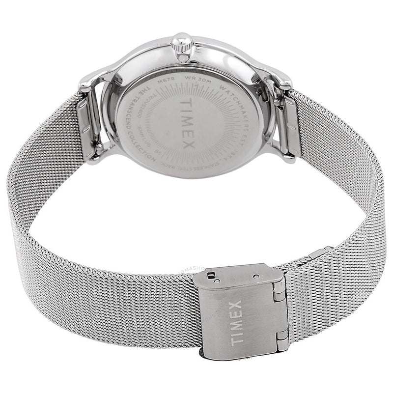 Timex Transcend Quartz Crystal Silver-Tone Dial Ladies Watch TW2V52400 - The Watches Men & Co #3