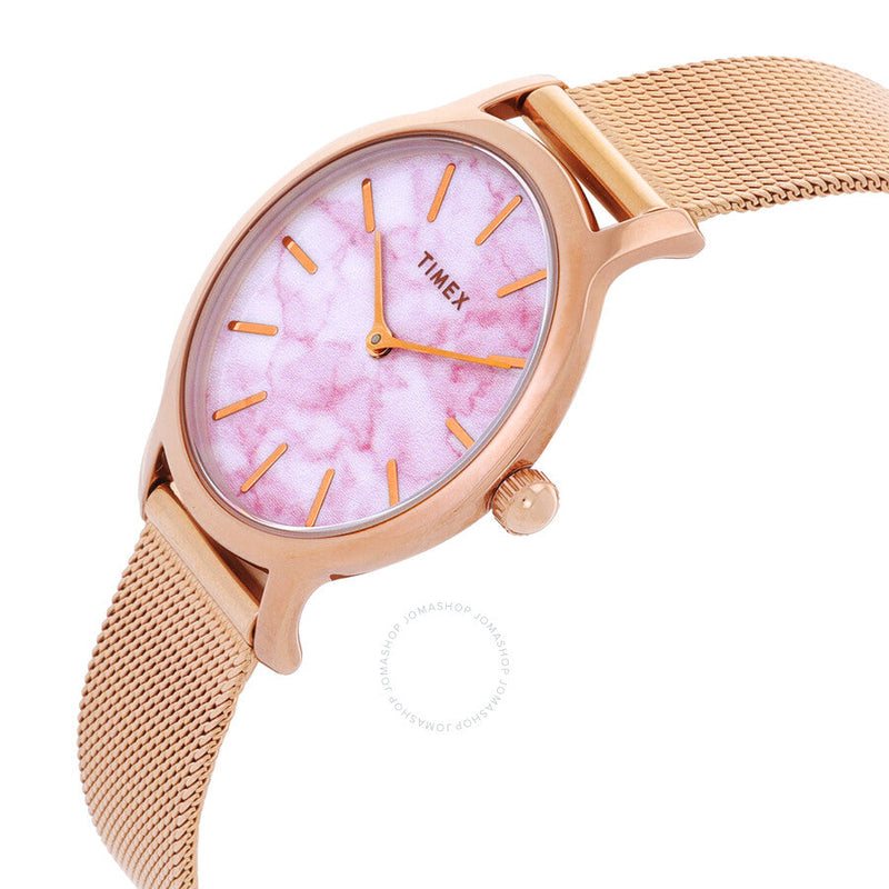 Timex Transcend Quartz Marble Dial Ladies Watch TW2T81000 - The Watches Men & Co #2