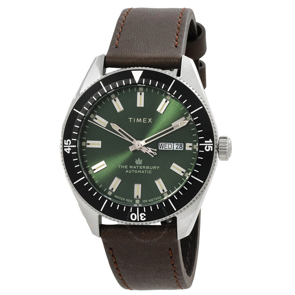 Timex Waterbury Automatic Green Dial Men's Watch TW2V24700 - The Watches Men & Co