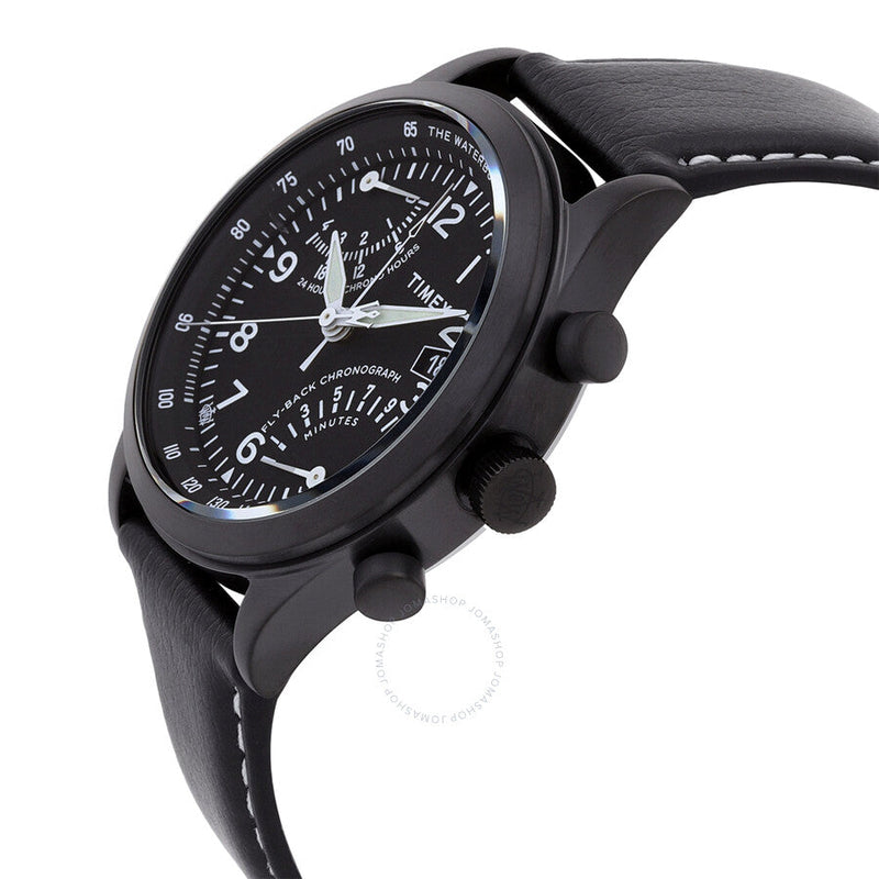Timex Waterbury Chronograph GMT Quartz Black Dial Men's Watch TW2W48000 - The Watches Men & Co #2