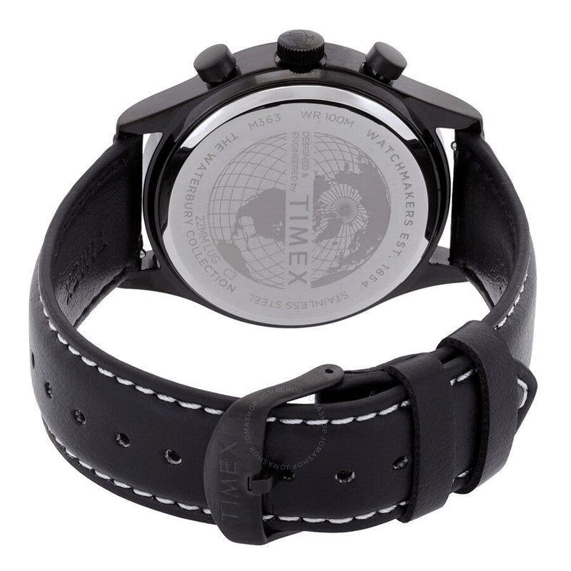 Timex Waterbury Chronograph GMT Quartz Black Dial Men's Watch TW2W48000 - The Watches Men & Co #3