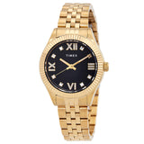 Timex Waterbury Legacy Quartz Black Dial Ladies Watch TW2V45700VQ - The Watches Men & Co