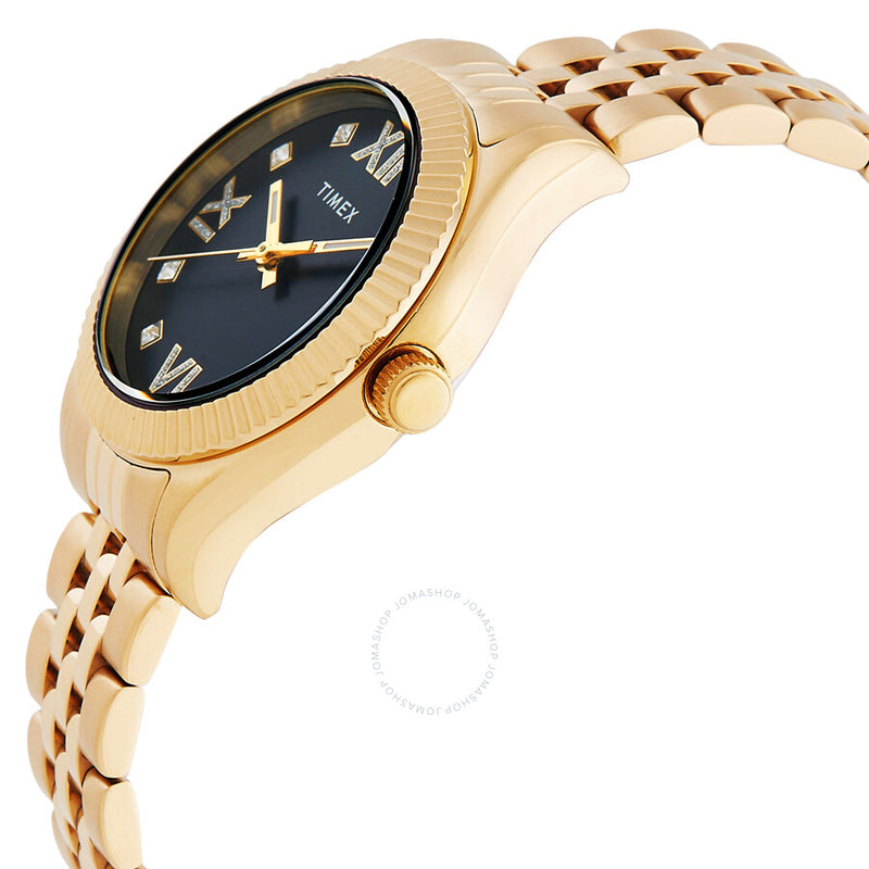Timex Waterbury Legacy Quartz Black Dial Ladies Watch TW2V45700VQ - The Watches Men & Co #2