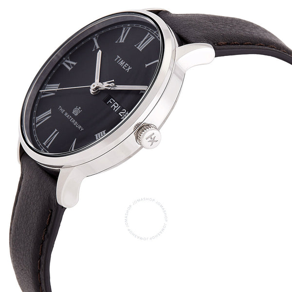 Timex Waterbury Quartz Black Dial Men's Watch TW2U88600 - The Watches Men & Co #2