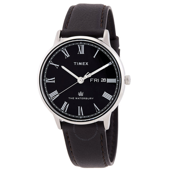 Timex Waterbury Quartz Black Dial Men's Watch TW2U88600 - The Watches Men & Co
