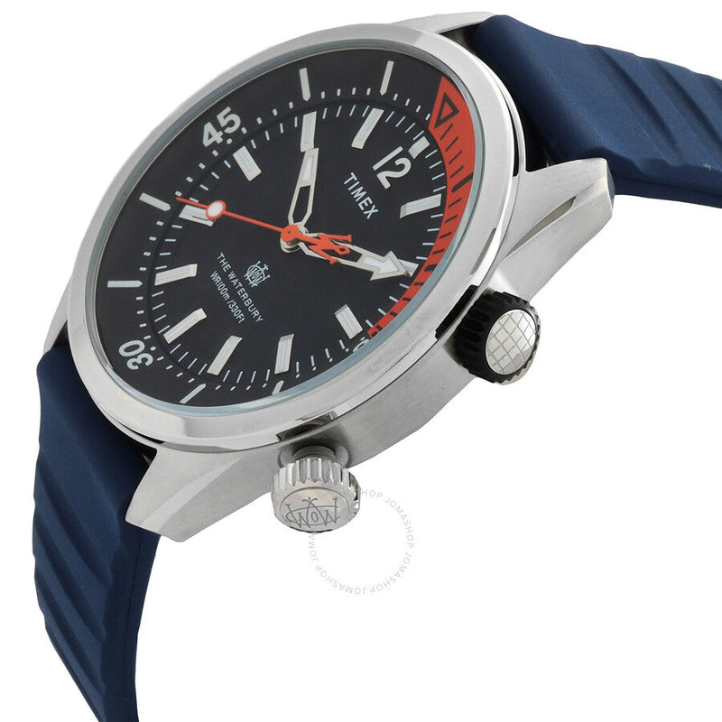 Timex Waterbury Quartz Black Dial Men's Watch TW2V73500VQ - The Watches Men & Co #2