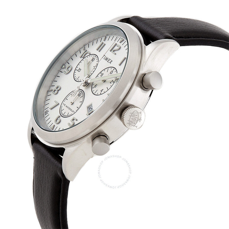 Timex Waterbury Traditional Chronograph Quartz Silver Dial Men's Watch TW2W48100 - The Watches Men & Co #2