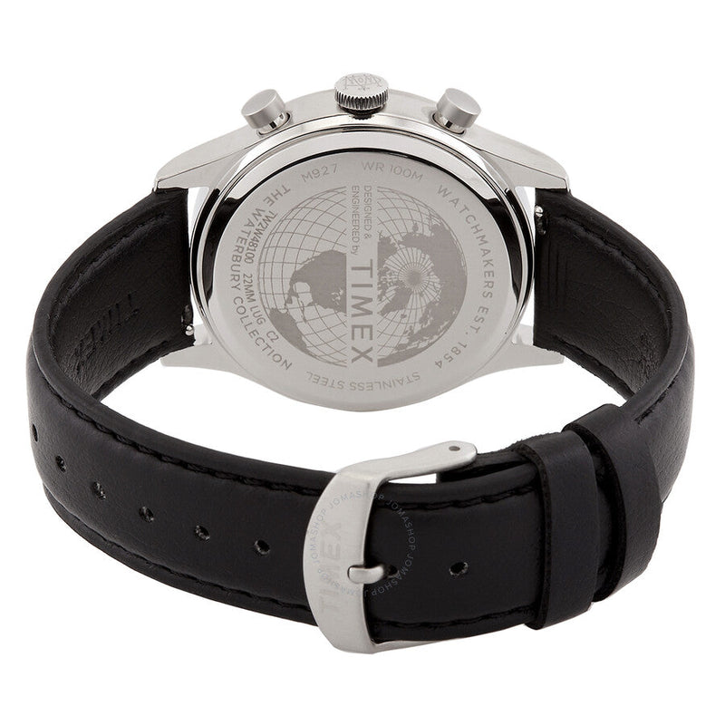 Timex Waterbury Traditional Chronograph Quartz Silver Dial Men's Watch TW2W48100 - The Watches Men & Co #3