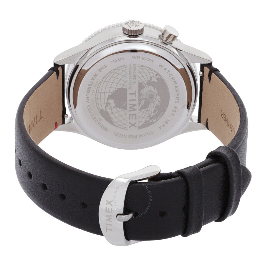 Timex Waterbury Traditional GMT Quartz Black Dial Men's Watch TW2W22800 - The Watches Men & Co #3