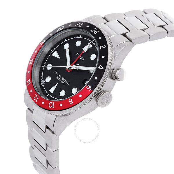 Timex Waterbury Traditional GMT Quartz Black Dial Men's Watch TW2W22700 - The Watches Men & Co #2