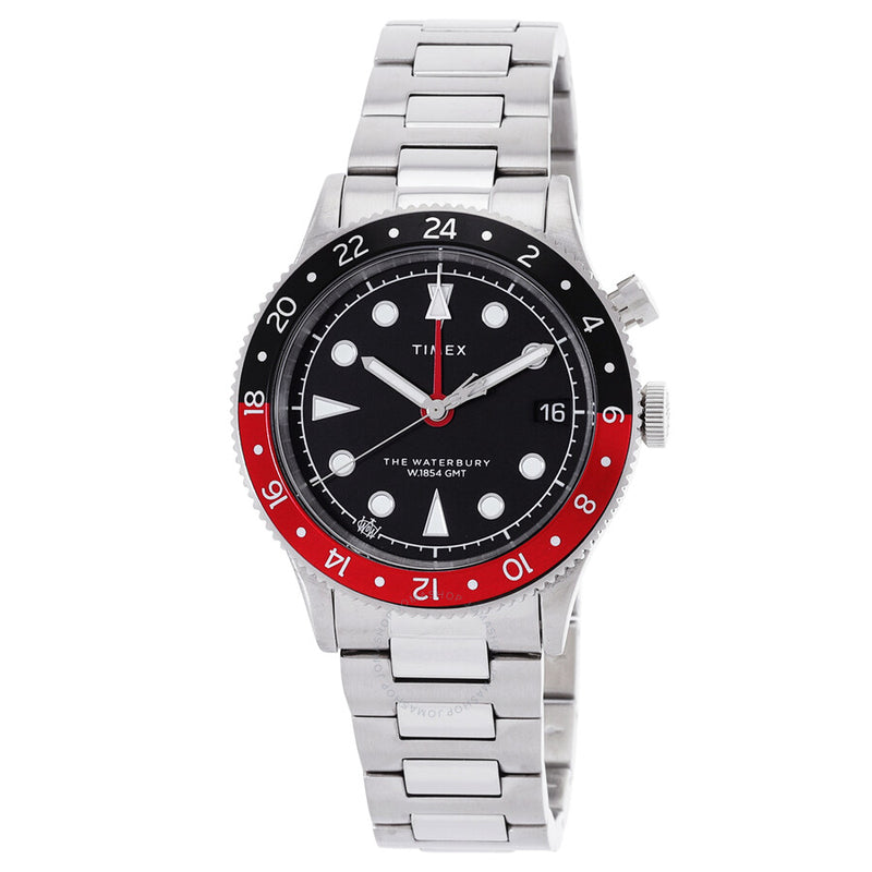 Timex Waterbury Traditional GMT Quartz Black Dial Men's Watch TW2W22700 - The Watches Men & Co