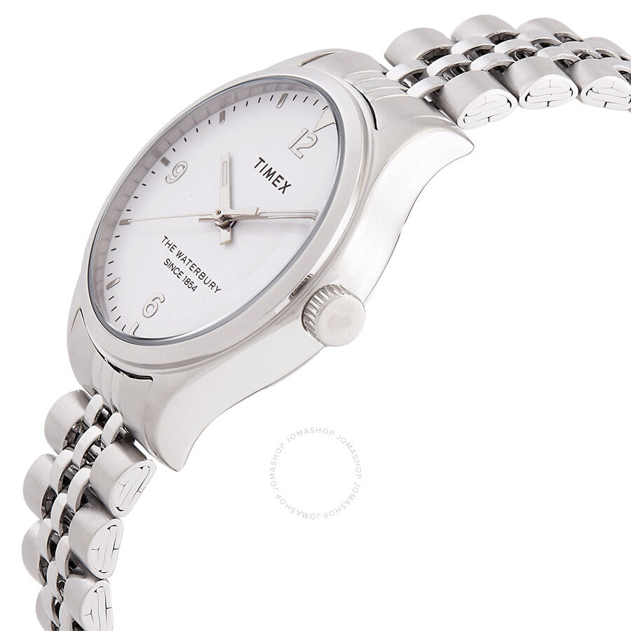 Timex Waterbury Traditional Quartz White Dial Ladies Watch TW2R69400 - The Watches Men & Co #2