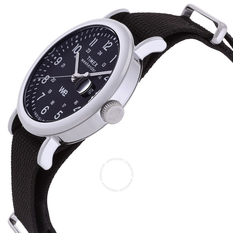 Timex Weekender Quartz Black Dial Unisex Watch TW2W86100 - The Watches Men & Co #2