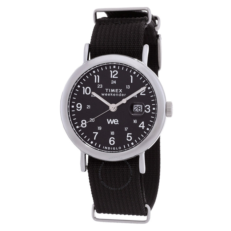 Timex Weekender Quartz Black Dial Unisex Watch TW2W86100 - The Watches Men & Co