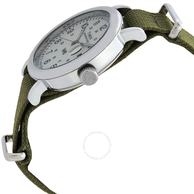 Timex Weekender Quartz White Dial Unisex Watch TW2W85600 - The Watches Men & Co #2
