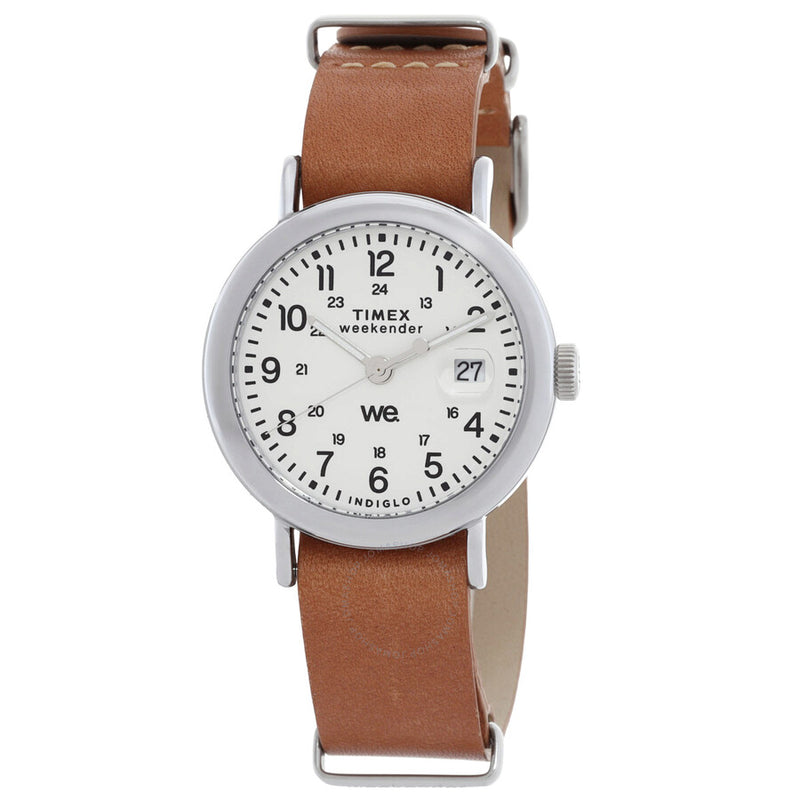 Timex Weekender Quartz White Dial Unisex Watch TW2W86500 - The Watches Men & Co