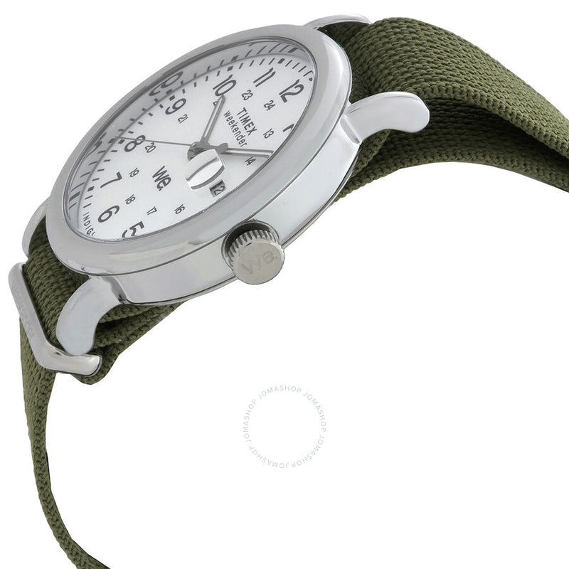 Timex Weekender Quartz White Dial Watch TW2W86000 - The Watches Men & Co #2
