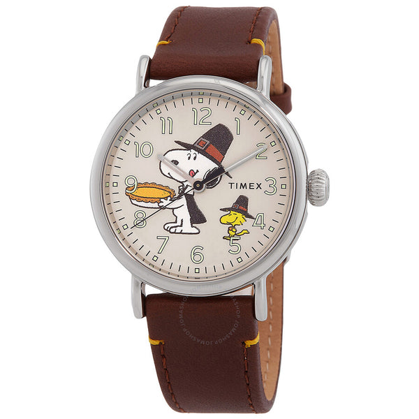Timex X Peanuts Featuring Snoopy Thanksgiving Quartz Unisex Watch Tw2v60100vq - The Watches Men & Co