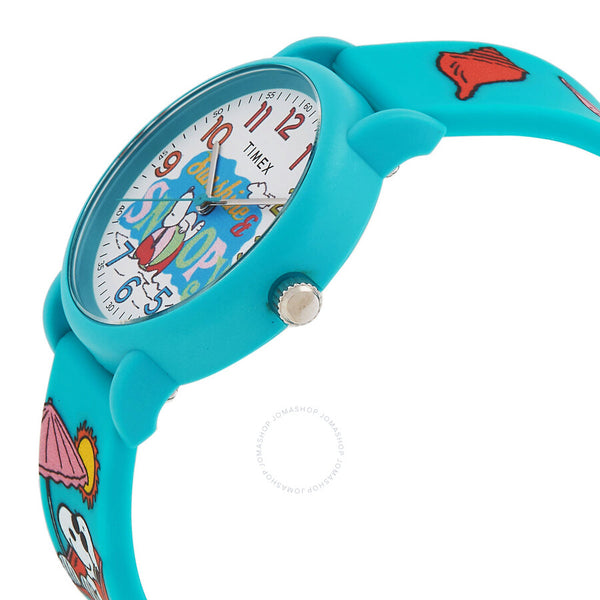 Timex x Peanuts Just Beachy Quartz White Dial Unisex Watch TW2V78500JT - The Watches Men & Co #2