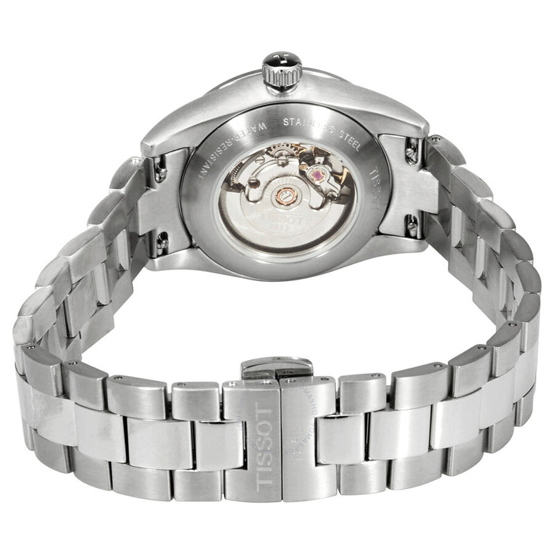 Tissot Automatic Diamond White Mother of Pearl Dial Ladies Watch T132.007.11.116.00 - The Watches Men & Co #3