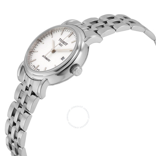 Tissot Automatic White Dial Stainless Steel Ladies Watch T95118391 - The Watches Men & Co #2