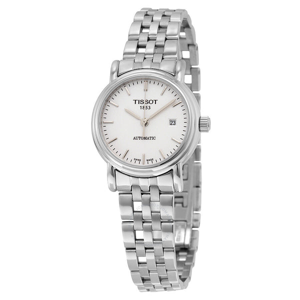 Tissot Automatic White Dial Stainless Steel Ladies Watch T95118391 - The Watches Men & Co