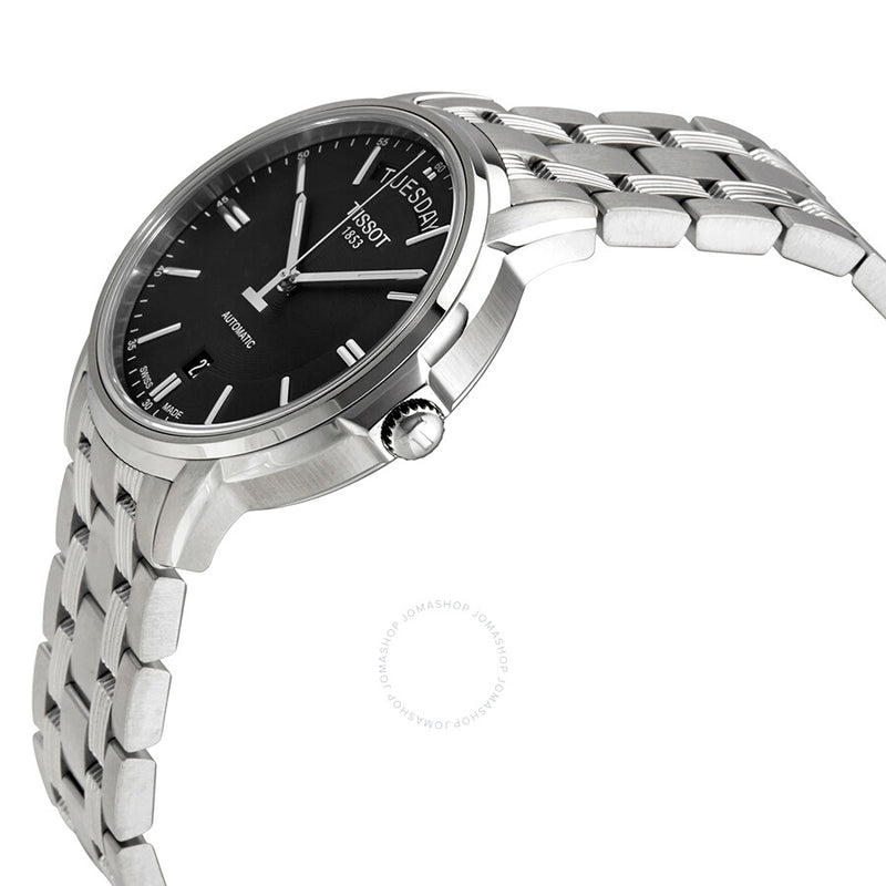 Tissot Automatics III Day Date Black Dial Men's Watch T065.930.11.051.00 - The Watches Men & Co #2