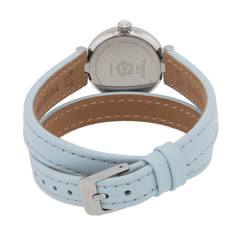 Tissot Bellissima Small Lady M Double Tour Strap Quartz White Mother of Pearl Dial Ladies Watch T126.010.16.113.01 - The Watches Men & Co #3