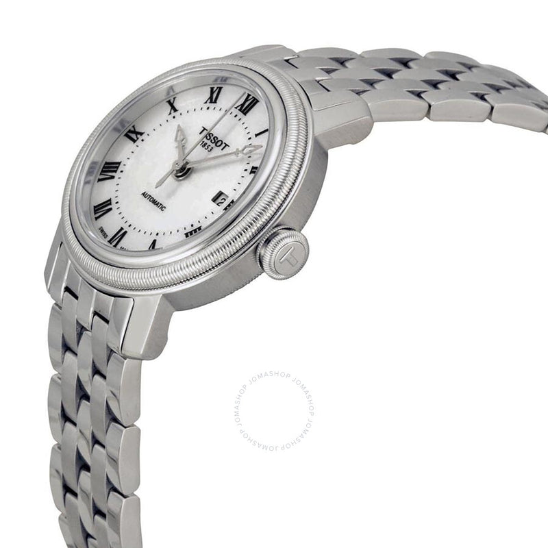 Tissot Bridgeport Automatic Mother of Pearl Dial Ladies Watch T0970071111300 - The Watches Men & Co #2