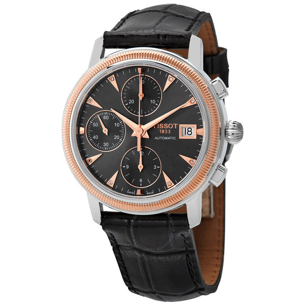 Tissot Bridgeport Chronograph Automatic Diamond Black Dial Men's Watch T921.427.46.066.00 - The Watches Men & Co