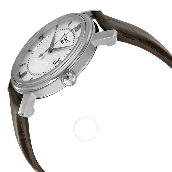 Tissot Bridgeport Quartz Silver Dial Brown Leather Men's Watch T0974101603800 - The Watches Men & Co #2