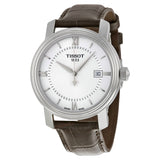 Tissot Bridgeport Quartz Silver Dial Brown Leather Men's Watch T0974101603800 - The Watches Men & Co