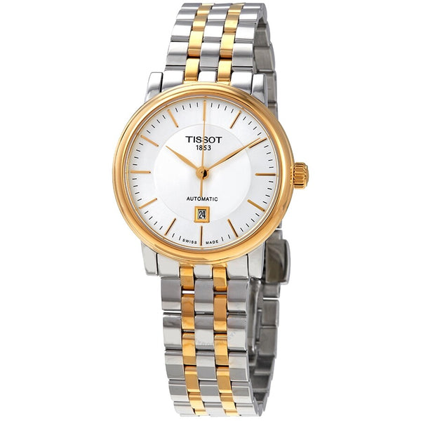 Tissot Carson Automatic Silver Dial Ladies Watch T122.207.22.031.00 - The Watches Men & Co