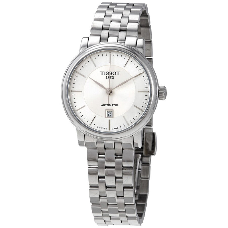 Tissot Carson Automatic Silver Dial Ladies Watch T122.207.11.031.00 - The Watches Men & Co