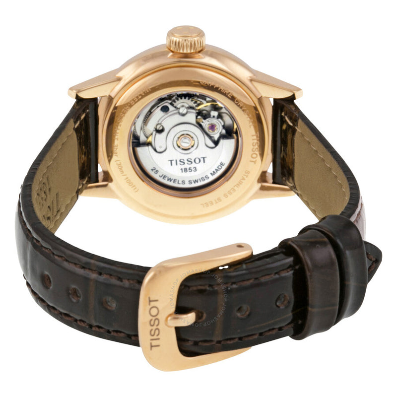 Tissot Carson Automatic White Dial Ladies Watch T085.207.36.011.00 - The Watches Men & Co #3