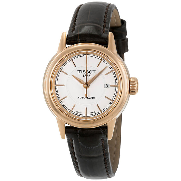Tissot Carson Automatic White Dial Ladies Watch T085.207.36.011.00 - The Watches Men & Co