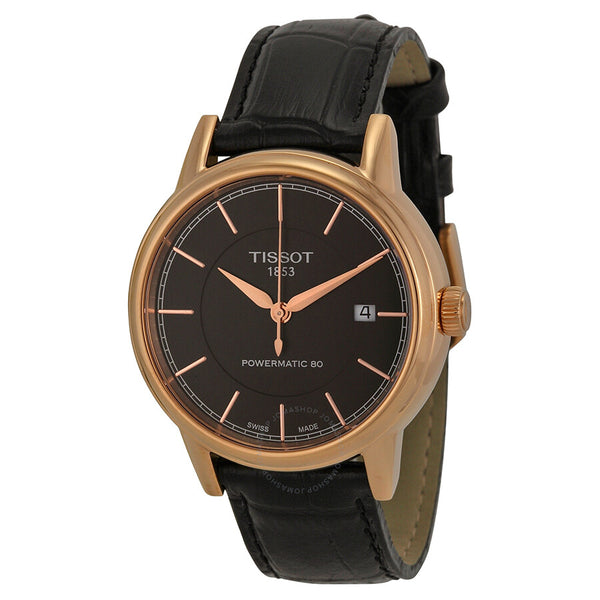 Tissot Carson Black Dial Rose Gold-plated Men's Watch T0854073606100 - The Watches Men & Co