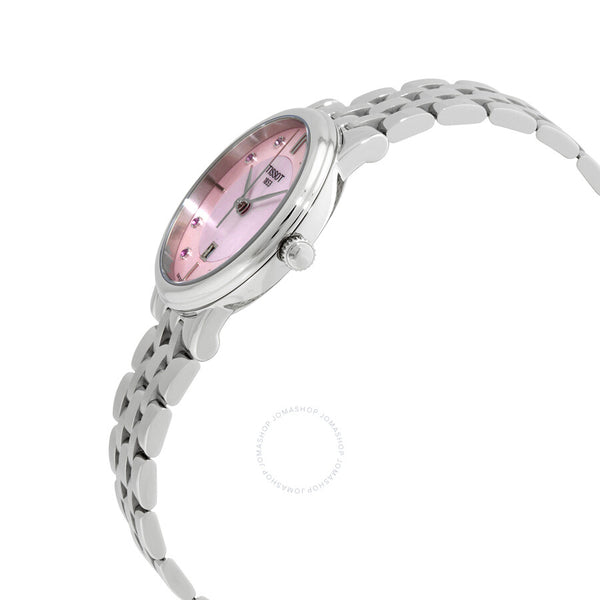 Tissot Carson Quartz Diamond Pink Mother of Pearl Dial Ladies Watch T122.210.11.159.00 - The Watches Men & Co #2