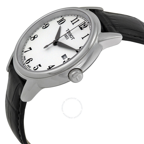 Tissot Carson White Dial Black Leather Men's Watch T0854101601200 - The Watches Men & Co #2