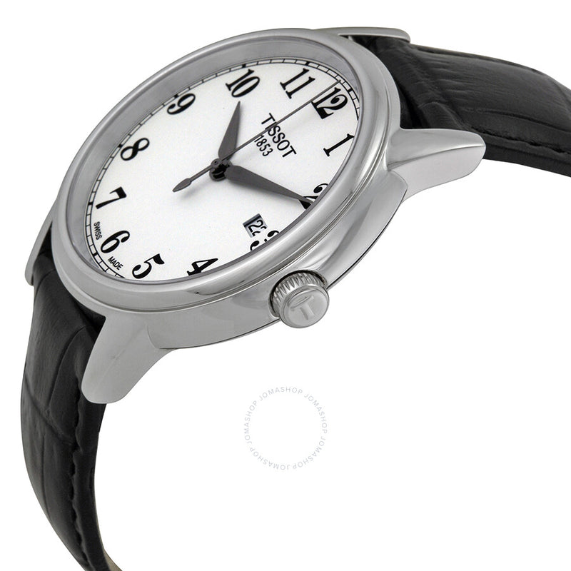 Tissot Carson White Dial Black Leather Men's Watch T0854101601200 - The Watches Men & Co #2