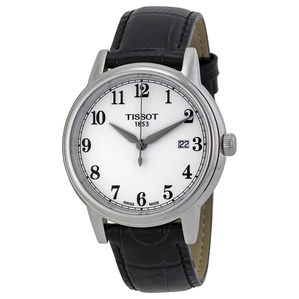 Tissot Carson White Dial Black Leather Men's Watch T0854101601200 - The Watches Men & Co