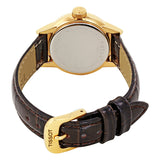 Tissot Carson White Dial Brown Leather Ladies Watch T0852103601200 - The Watches Men & Co #3
