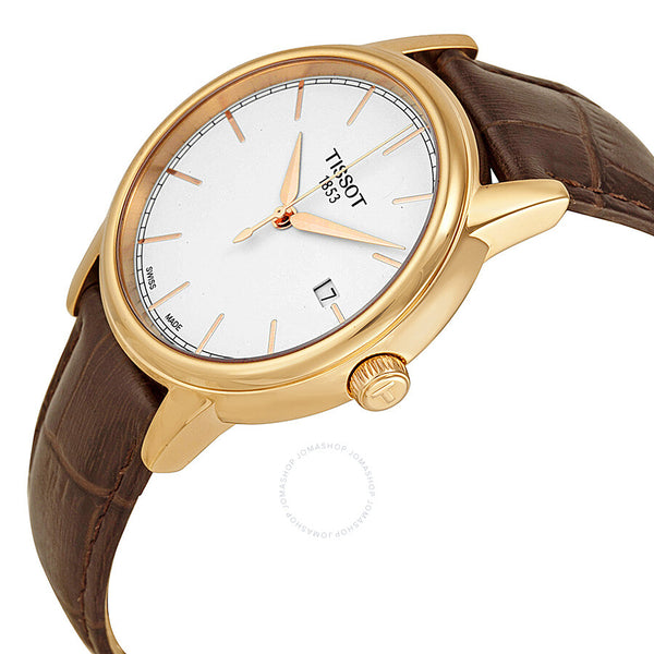 Tissot Carson White Dial Brown Leather Men's Watch T0854103601100 - The Watches Men & Co #2
