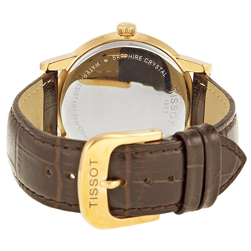 Tissot Carson White Dial Brown Leather Men's Watch T0854103601100 - The Watches Men & Co #3