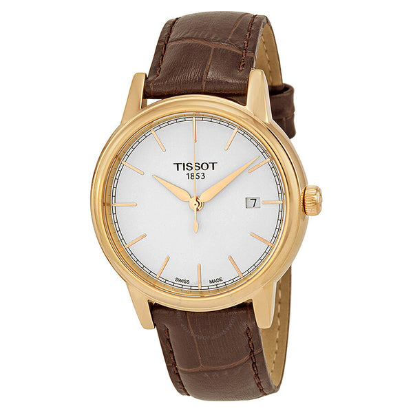 Tissot Carson White Dial Brown Leather Men's Watch T0854103601100 - The Watches Men & Co