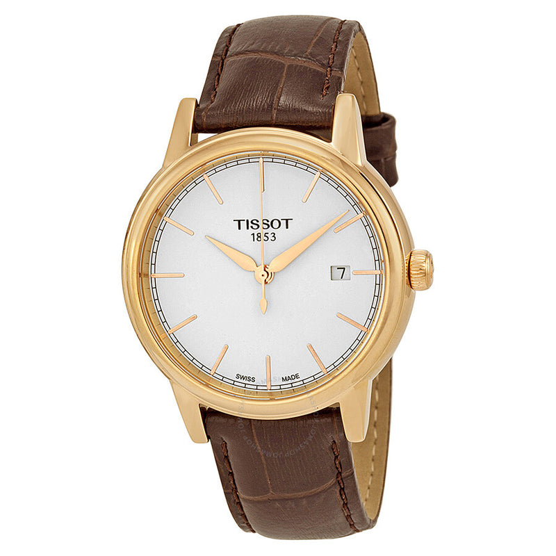Tissot Carson White Dial Brown Leather Men's Watch T0854103601100 - The Watches Men & Co