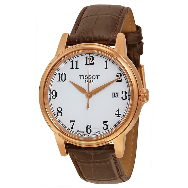 Tissot Carson White Dial Brown Leather Men's Watch T0854103601200 - The Watches Men & Co