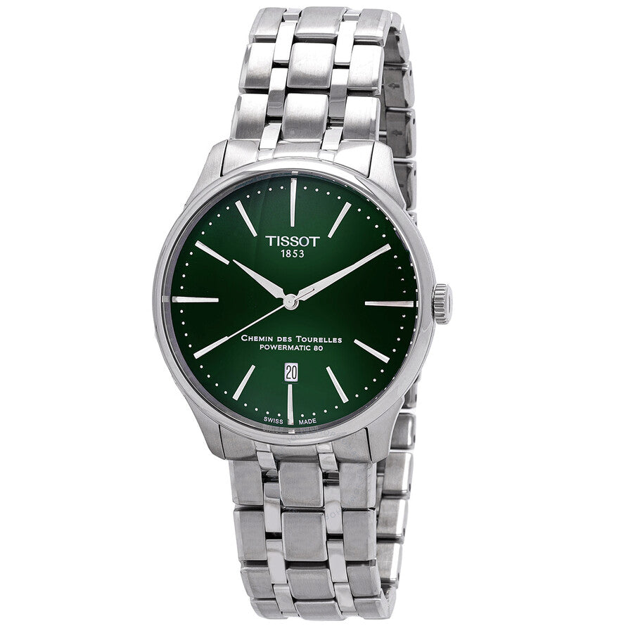 Tissot Chemin Des Tourelles Automatic Green Dial Men's Watch T139.407.11.091.00 - The Watches Men & Co