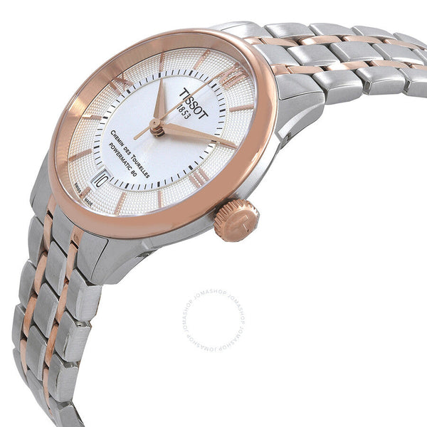 Tissot Chemin Des Tourelles Automatic Silver Dial Two-Tone Ladies Watch T1392072203800 - The Watches Men & Co #2